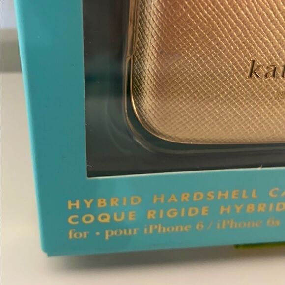 NWT Kate Spade iPhone 7S Gold Leather Case - Picture 4 of 4